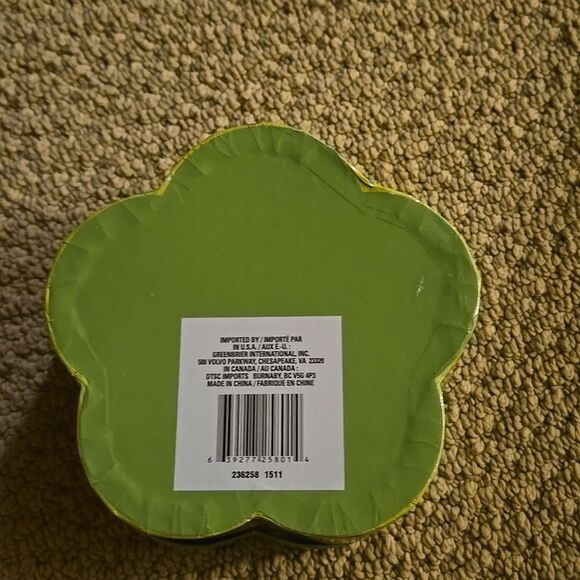 Floral Flower Accessory Box Organizer Pink Green Glitter Trinket Office Mini - Picture 8 of 13